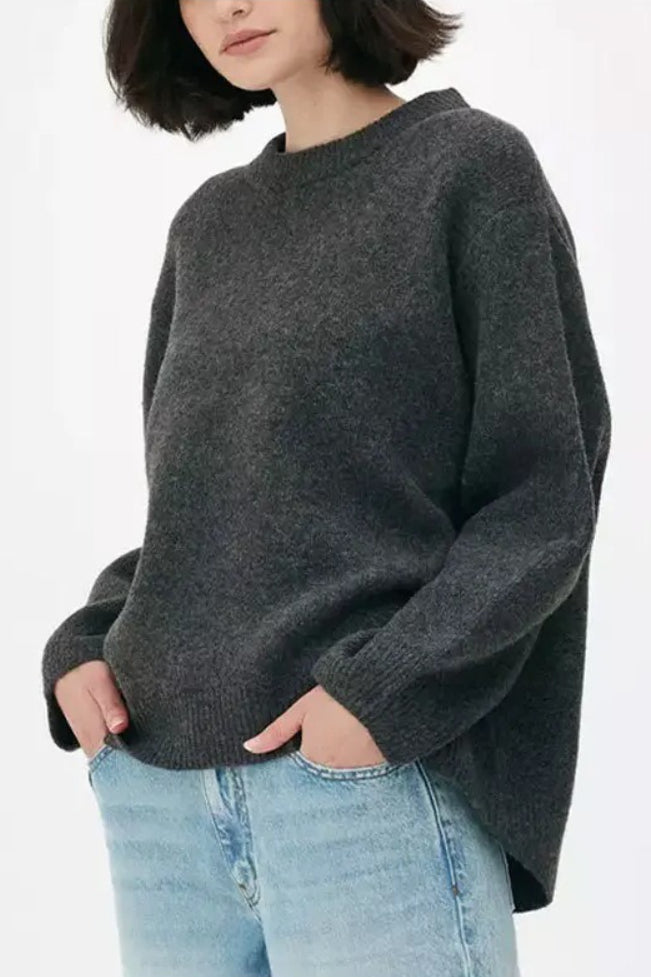 Oversized Long Sleeve Pullover Sweater