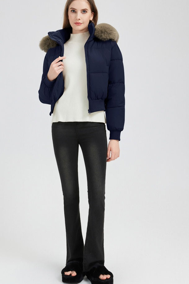 Quilted Hooded Puffer Short Coat