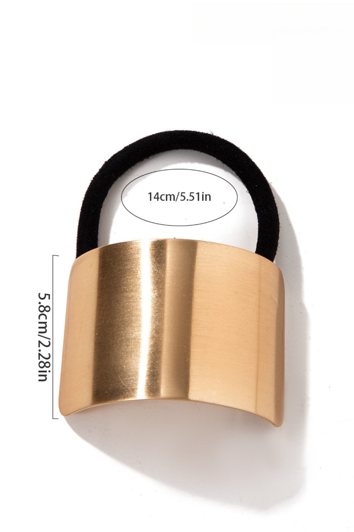 Exaggerated Geometric Metal Hair Cuff