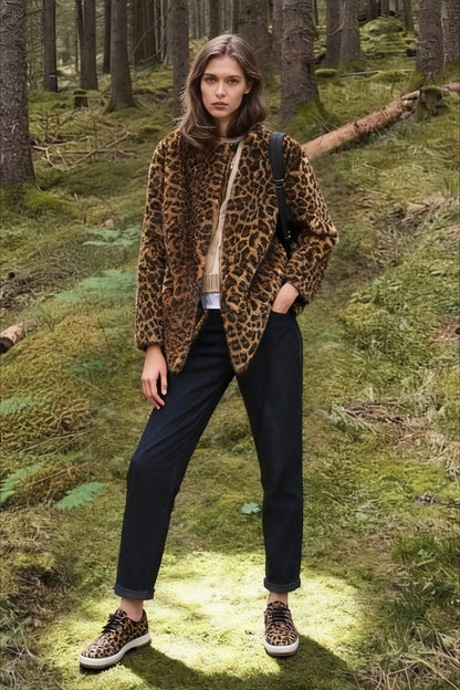Animal Faux Fur Coat