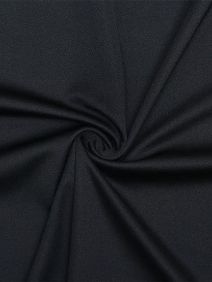 Black Jersey One Shoulder Asymmetric Neck Draped Sash Panel Ruched Bodycon Maxi Gown
