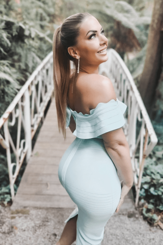 Classic Black Off Shoulder Scalloped Ruffle Bandage Bodycon Midi Dress