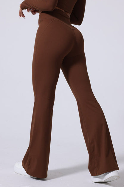 V-Waist Brushed Booty Lifting Workout Leggings