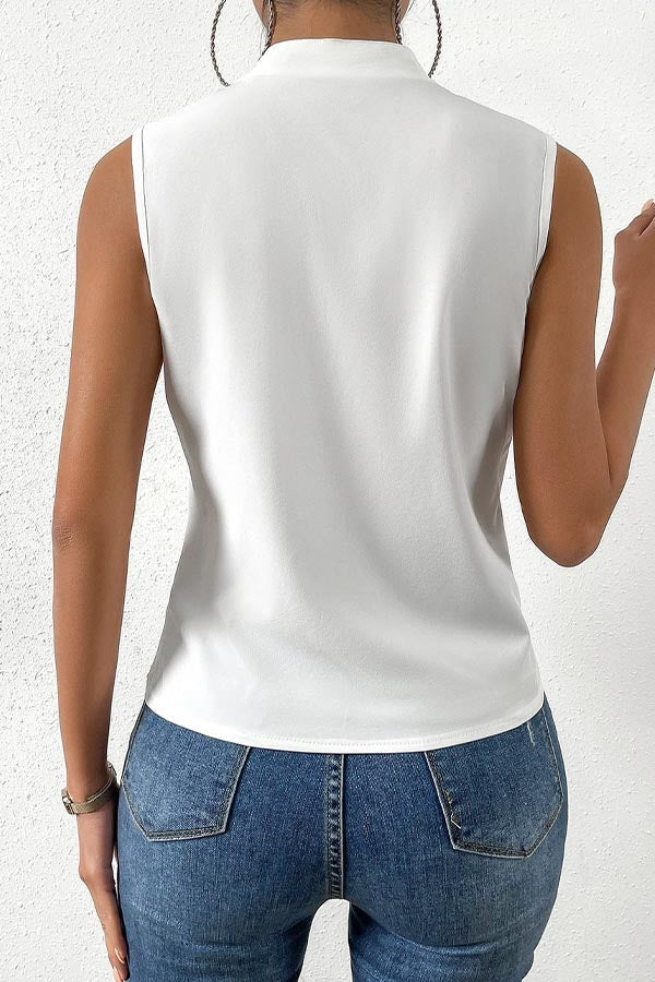 Classy Sleeveless Plain Top