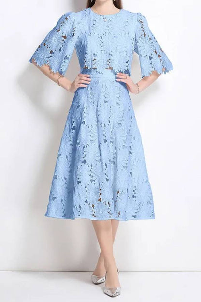 Floral cutout two-piece set