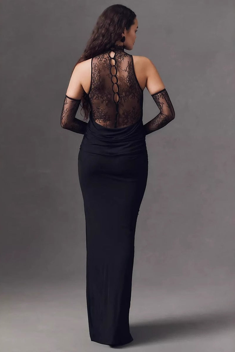 Sexy Cut Out Bodycon Maxi Dress