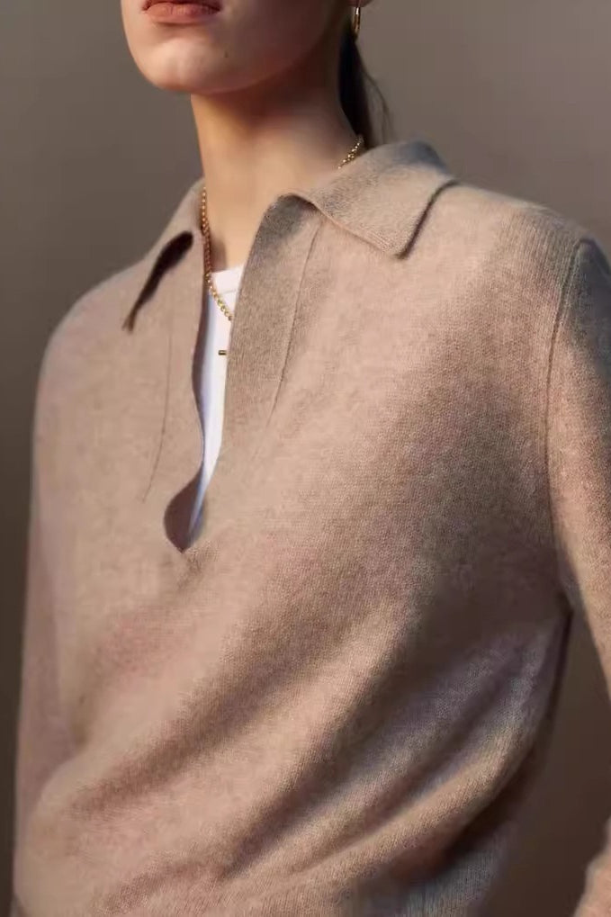 Relaxed Wool Blend Knit Top