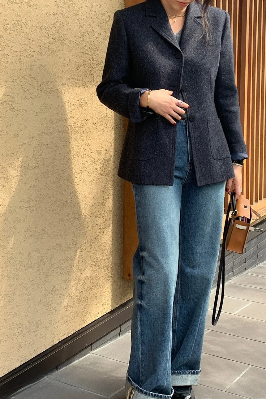 Slim Wool Coat Blazer