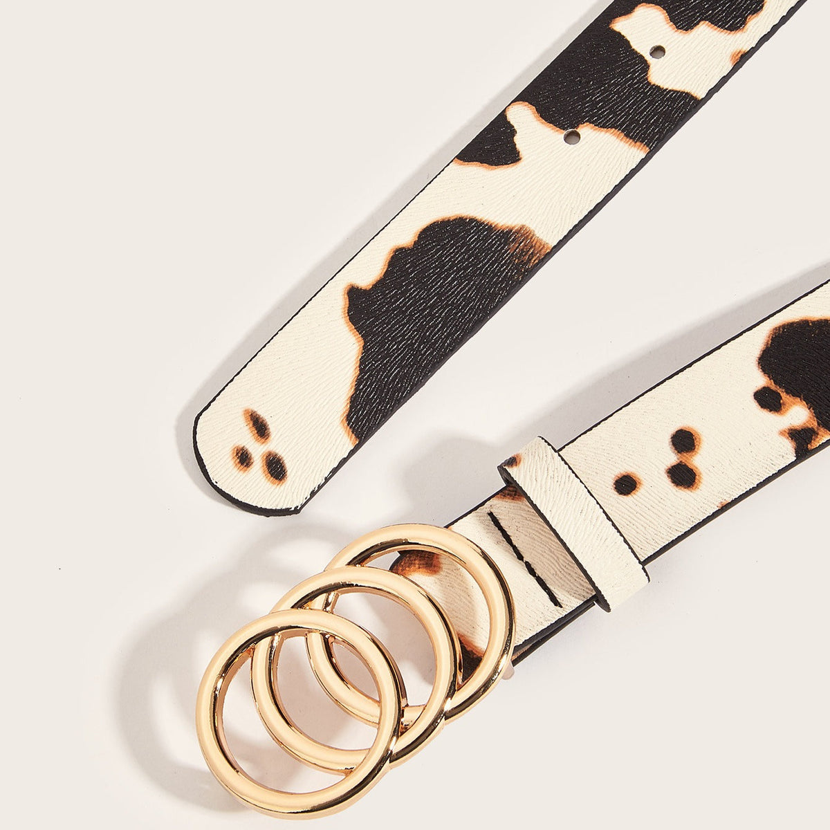 Retro Animal Print Statement Waist Belt