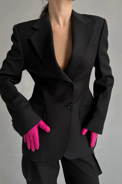 Elegant Longline Casual Blazer