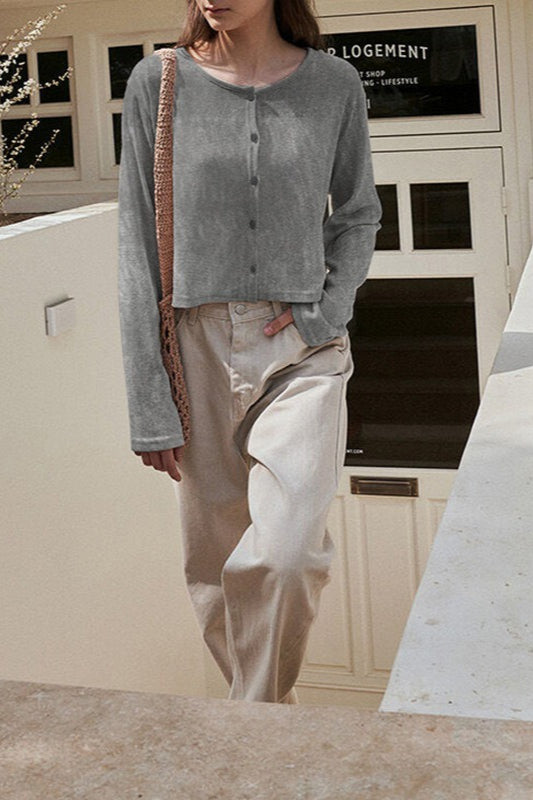 Essential Open Front Knit Top