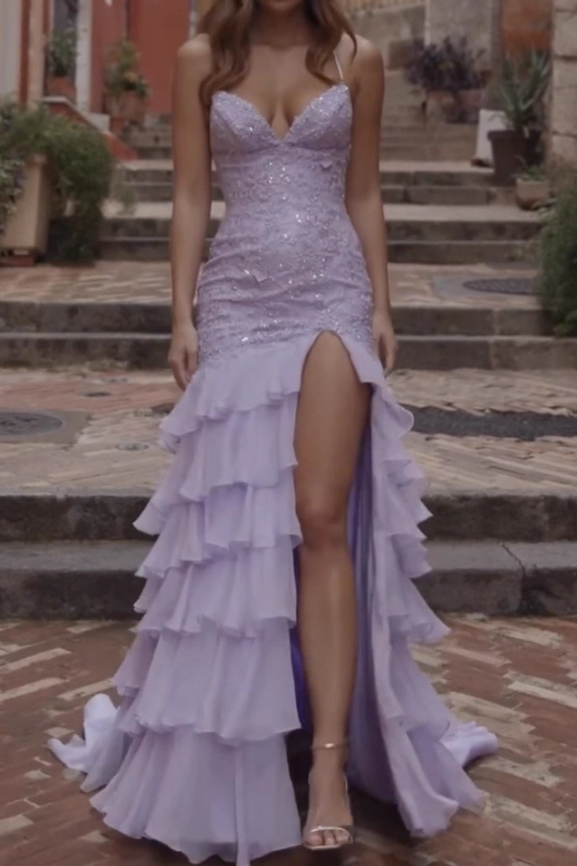 Slit Bodycon Maxi Prom Dress
