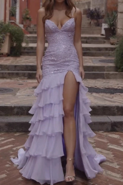 Slit Bodycon Maxi Prom Dress