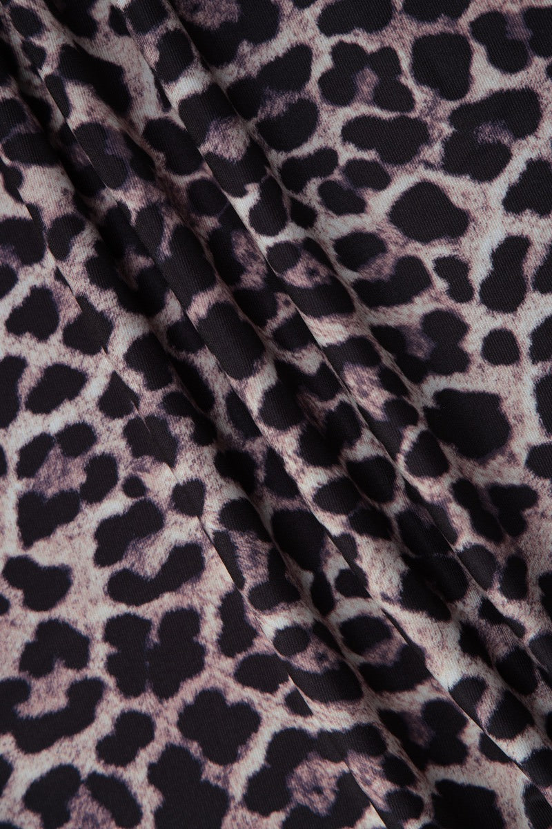 Leopard Bandeau Bodycon Mini Dress