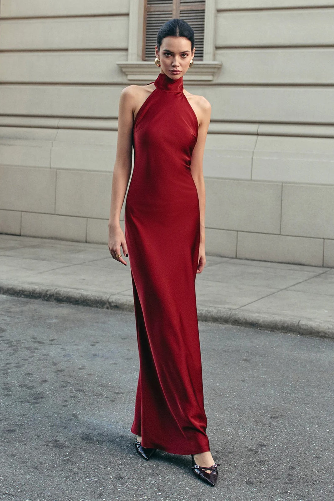 Halter Neck Backless Mermaid Prom Dress