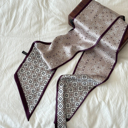 Paisley Long Ribbon Retro Neck Waist Scarf