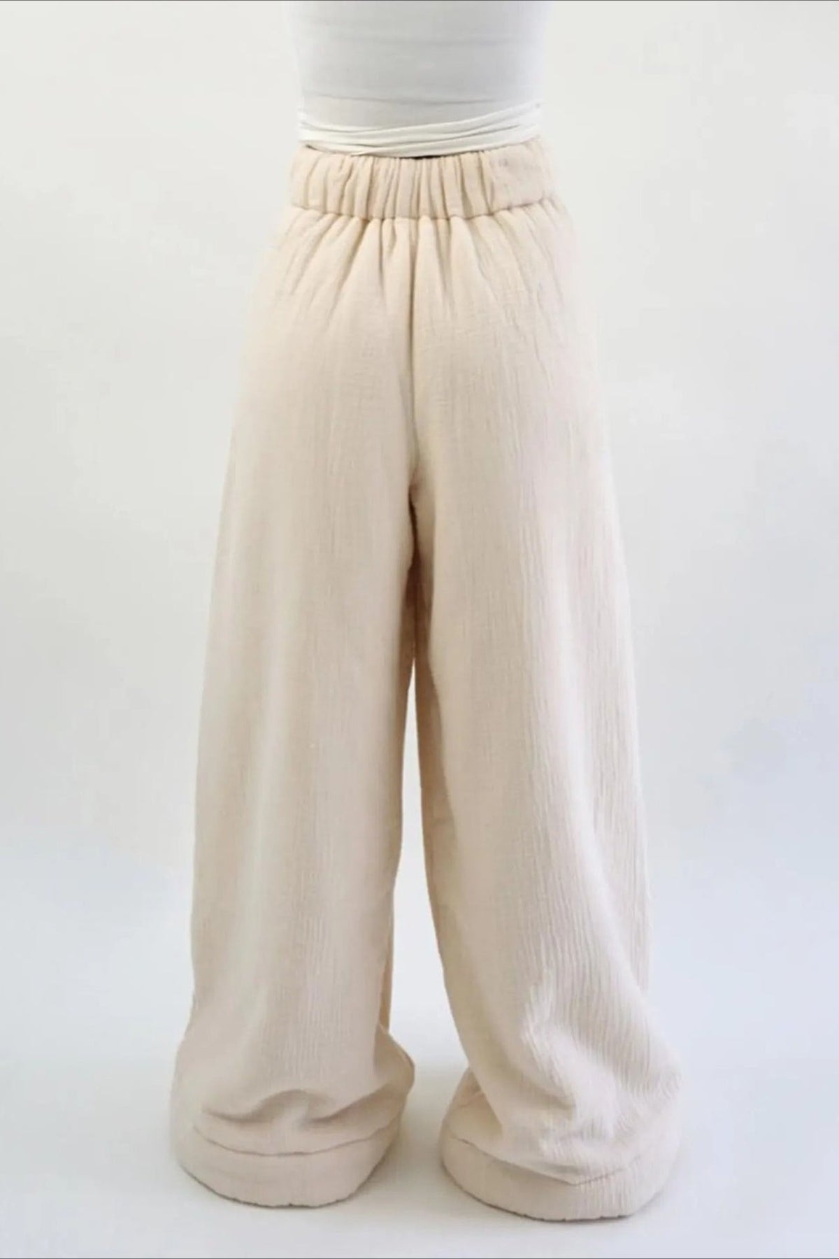 Warm Fleece Lined Solid Knit Pants