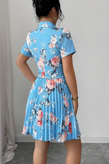 Floral Print Casual Elegant Two Piece Skirt Set