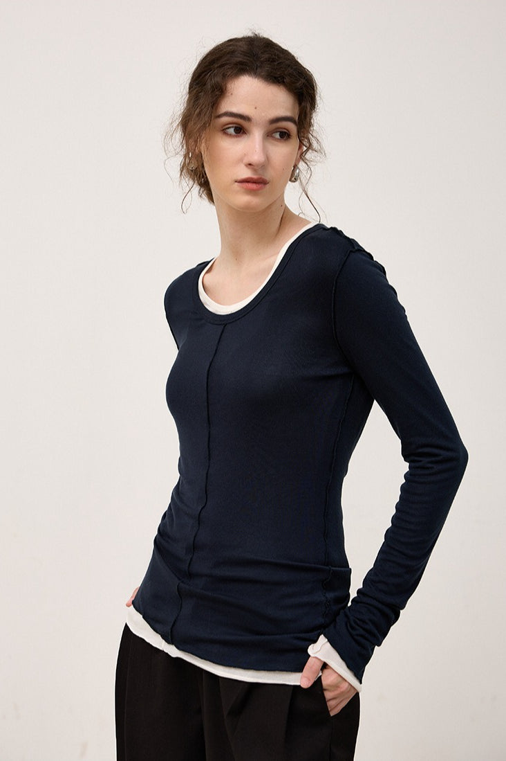 Thermal Blend Slim Knit Top