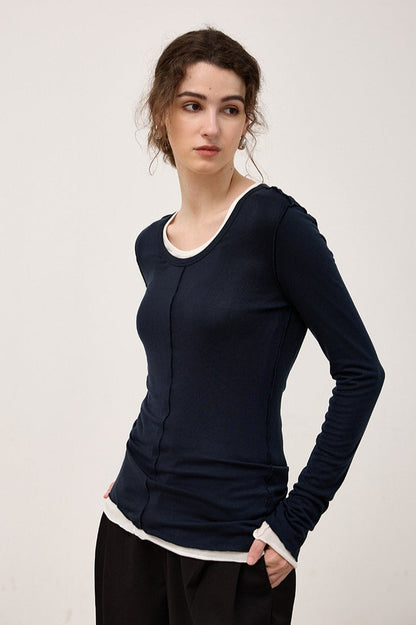 Thermal Blend Slim Knit Top