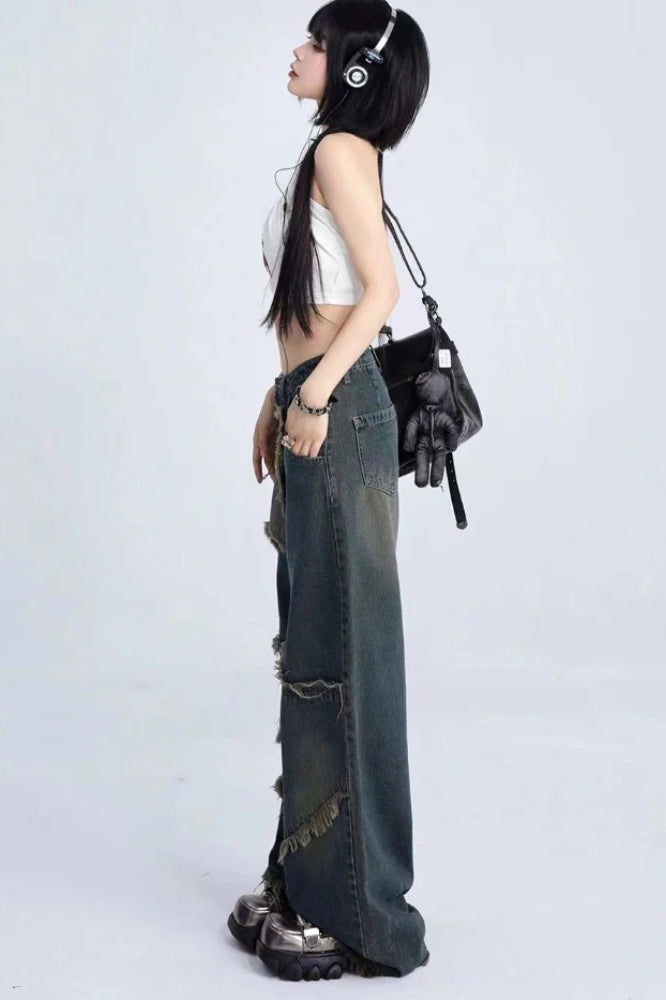 Vintage Star Wide Leg Jeans