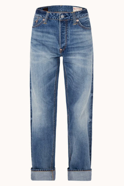 Vintage Letter Printed Loose Straight Leg Hip Hop Casual Jeans