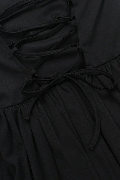 Strapless Princess Seam Gathered Skirt Fit and Flare Mini Dress