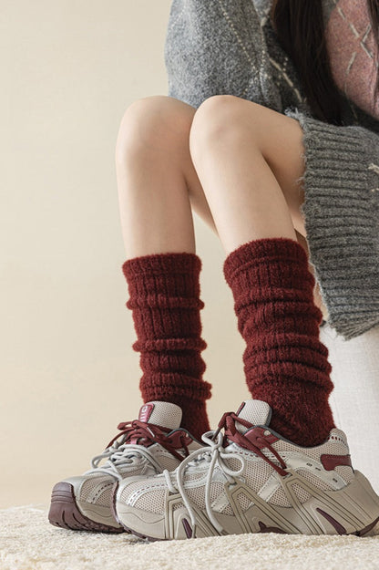 Foot Stirrup Cozy Ribbed Leg Warmers