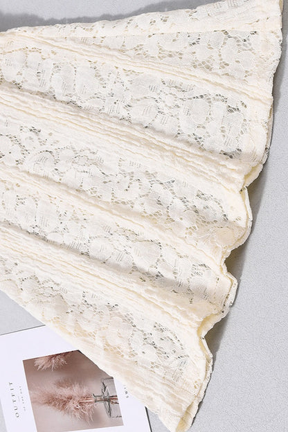 Low Rise Lace Flared Bodycon Pants