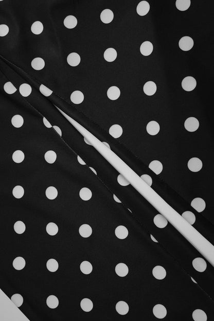 Polka Dot Print Low Rise Fitted Bermuda Shorts