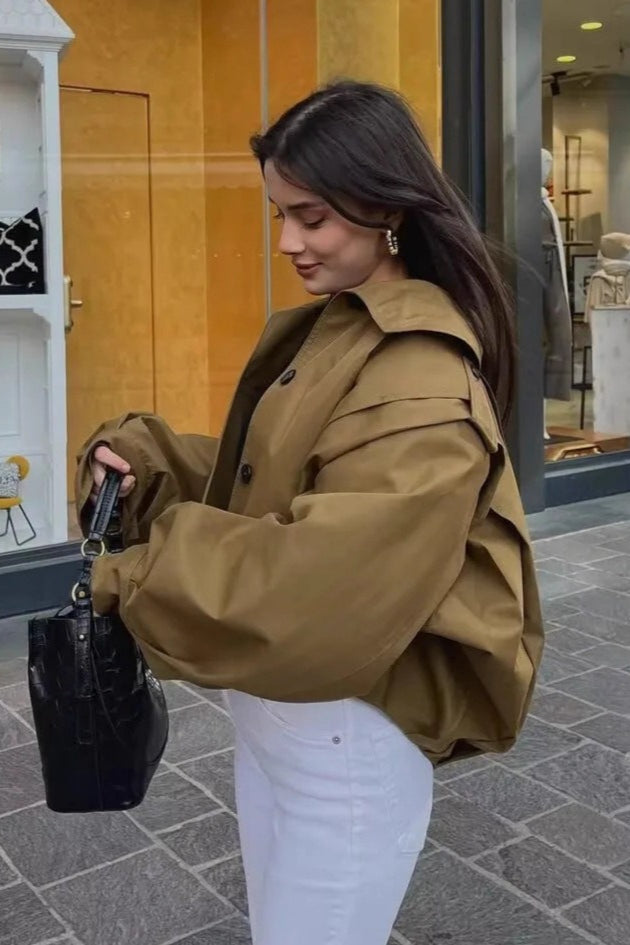 Relaxed Fit Utility Tuck Jacket