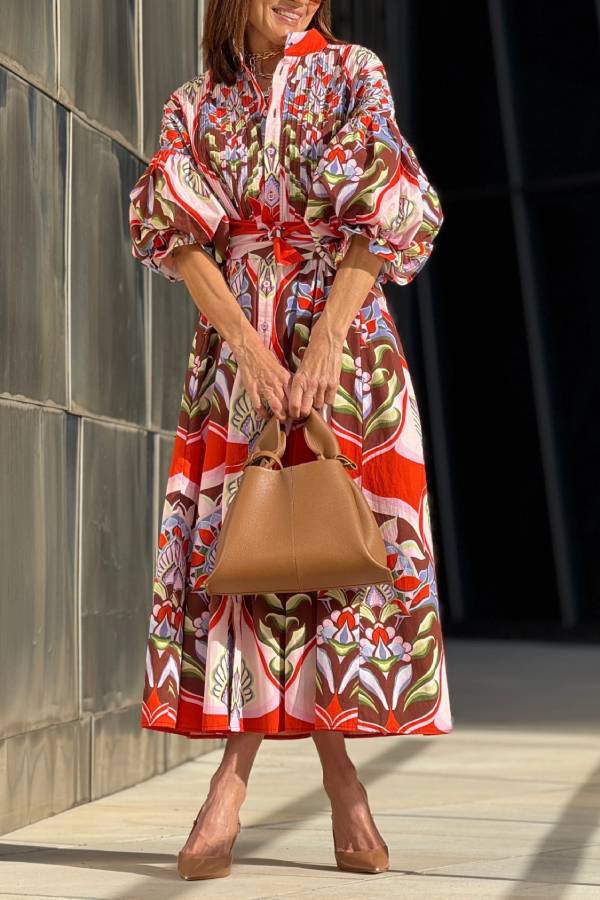 Dress Phoebe Print Red