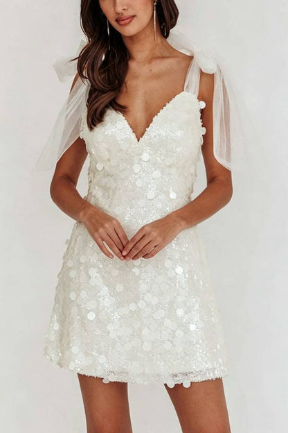 Celeste Glamour Sequin Mini Dress