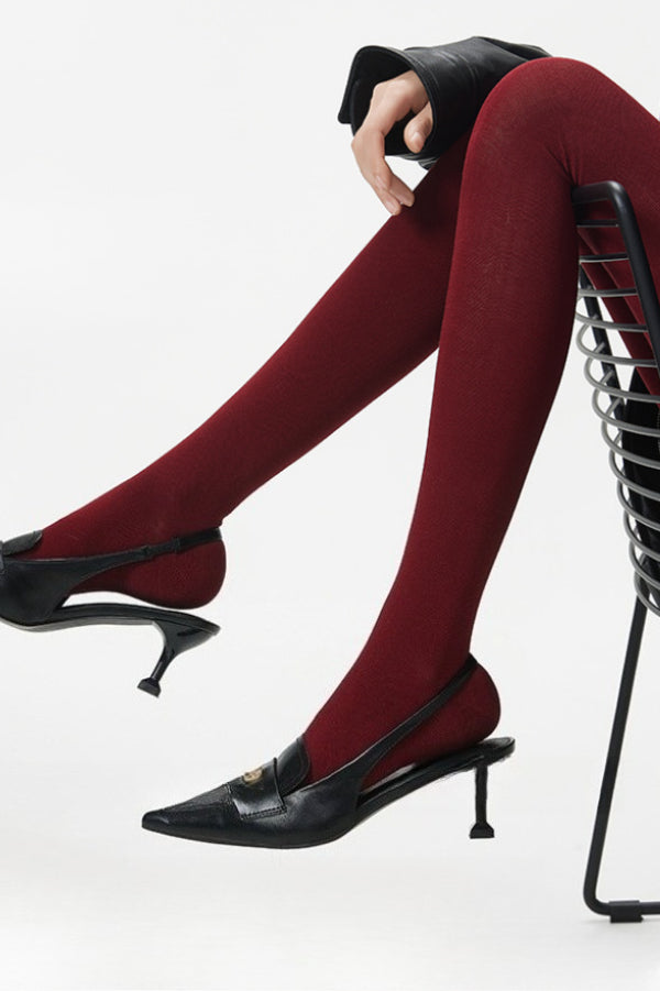 High Waist Knit Moisture Wicking Compression Tights