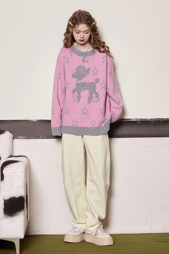 Relaxed Fit Cozy Crewneck Sweater