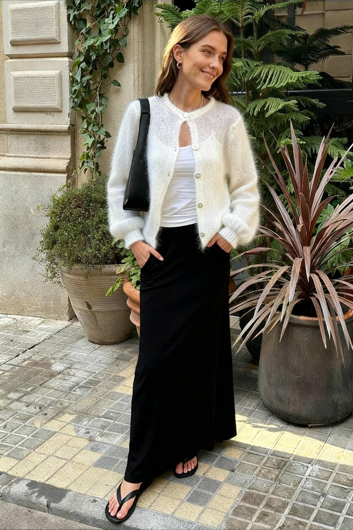 Lightweight Long Sleeve Solid Knit Cardigan