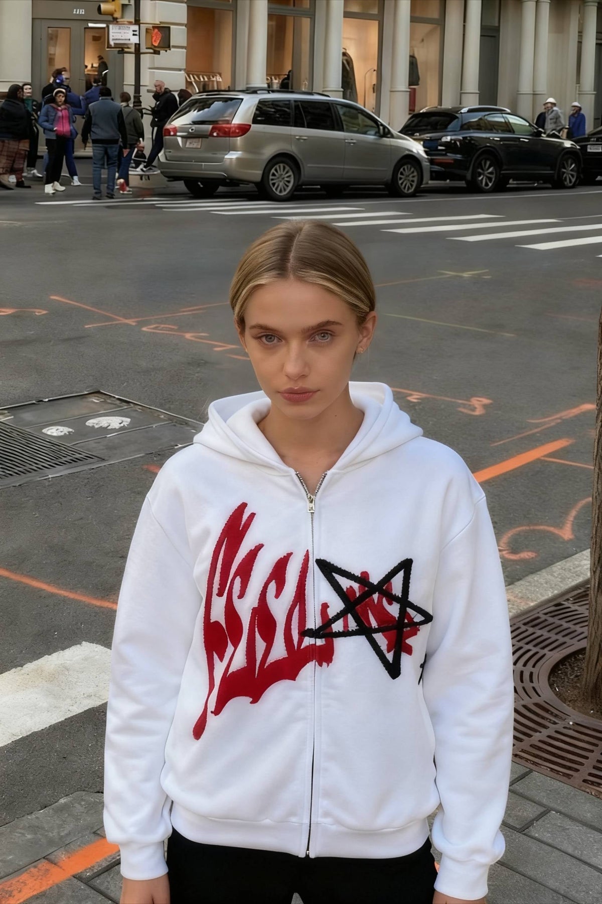 Y2K Retro Letter Hoodie