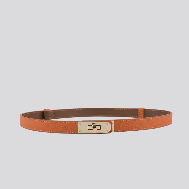 Locking Clasp Slim Elegant Waist Belt