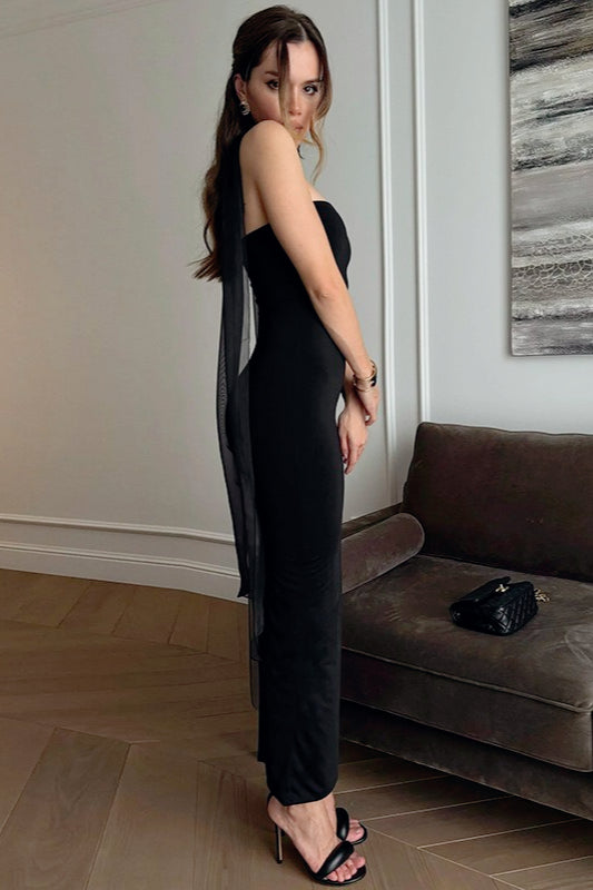 Strapless Ribbon Bodycon Birthday Dress