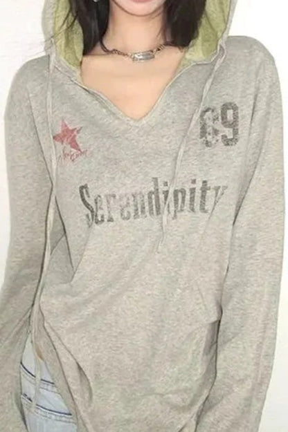 Y2K Graphic Street Hoodie