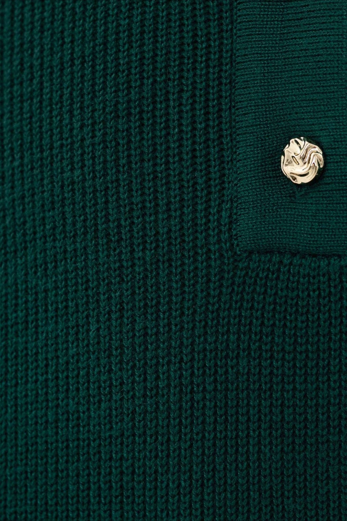 Elegant Collared Knit Sweater Dress