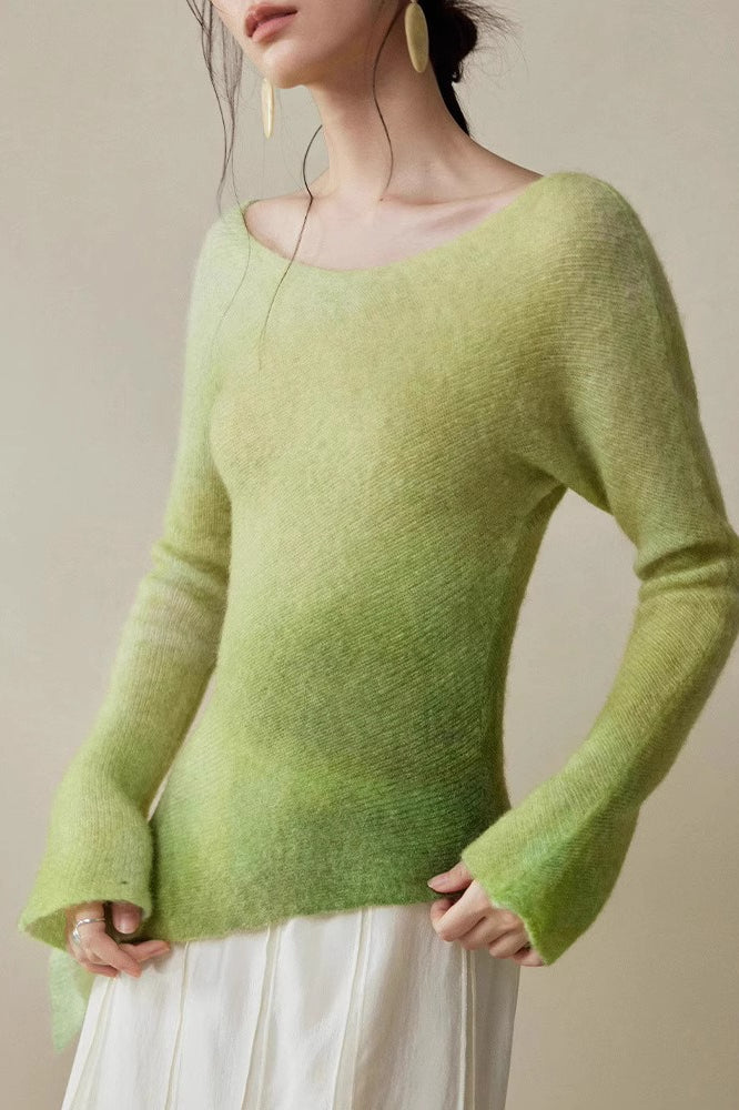 Diagonal Weave Raglan Knit Top