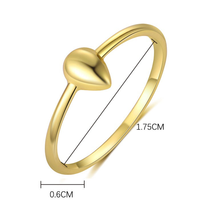 Sterling Silver Square Geometric Zirconia Ring