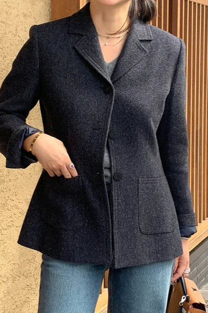 Slim Wool Coat Blazer