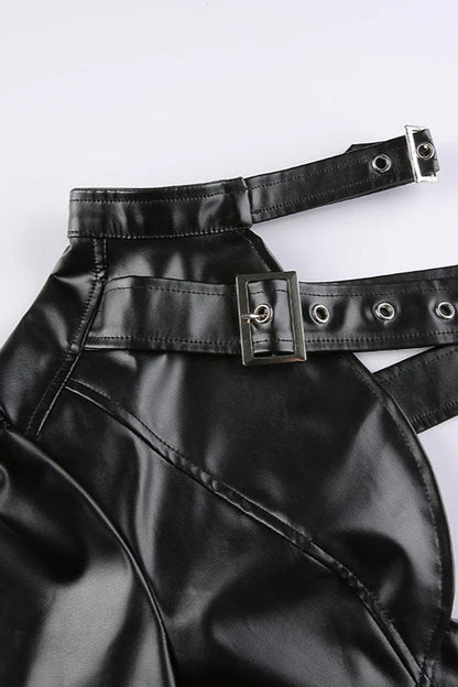 Asymmetrical Punk Crop Jacket