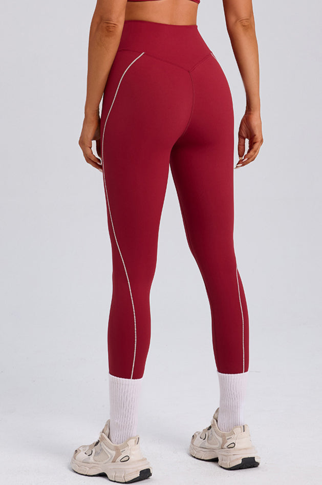 High Waist Twist Front Workout Leggings