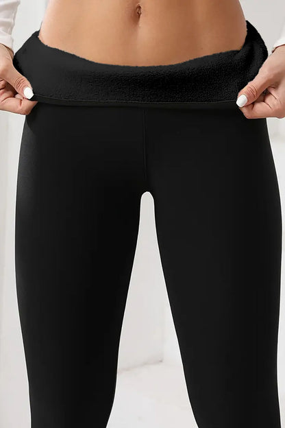 Fleece Lined Outdoor High-Waist Tummy Control Leggings