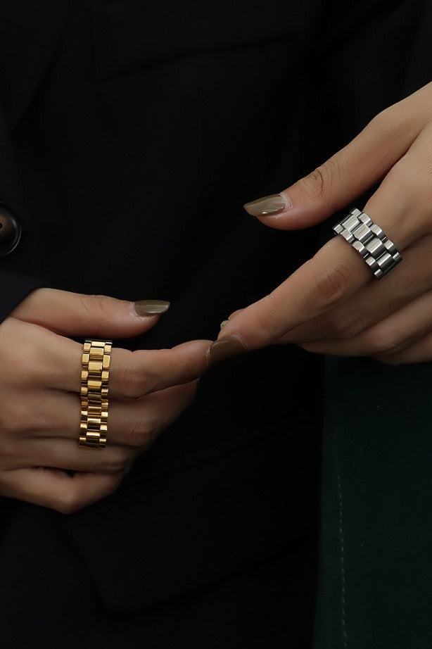 Manual Craft Exaggerated Titanium Steel Ring