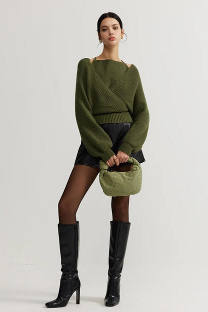 Chic Layered Style Knit Sweater