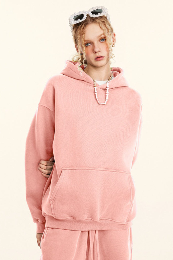Oversized Heavyweight Fleece Pullover Hoodie